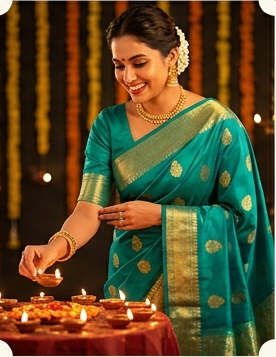 Chic Banarasi Cigarette Pant Set